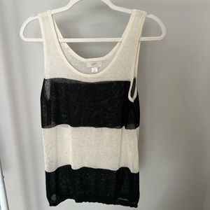 Loft see through knitted tank top
